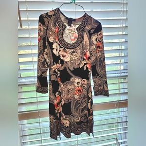 White House Black Market Whimsigoth Stretchy Floral Dress